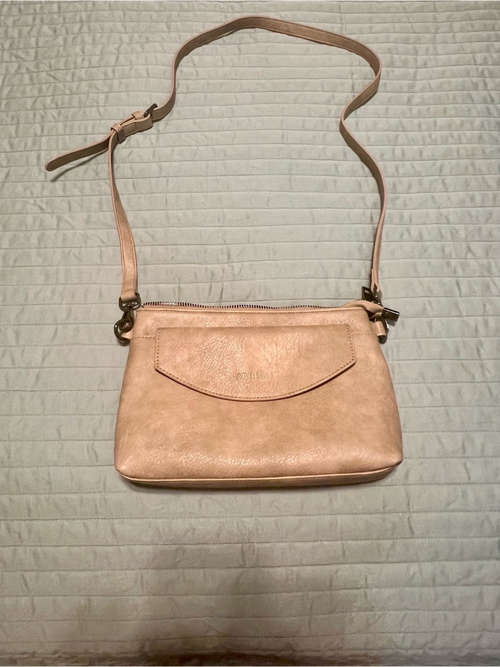 Women’s Crossbody/Clutch Bag in Neutral Tan-Grey